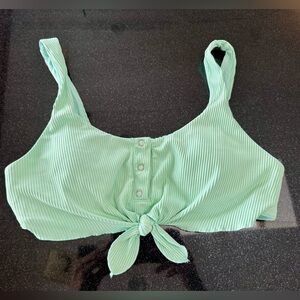 Body Glove Mint Green Ribbed Bikini Top